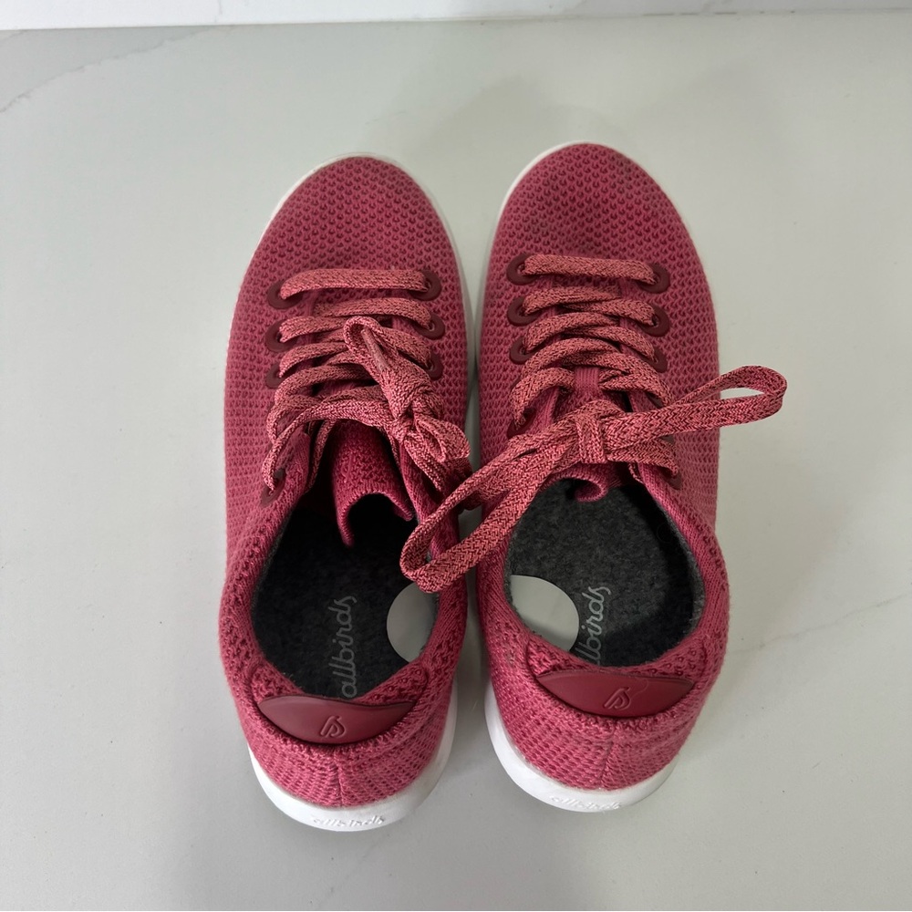 Allbirds Womens Tree Piper Sneakers Lux Pink Lightweight Washable Shoes Size 7 - Picture 10 of 16